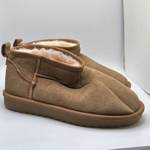 CUSHIONAIRE Women's pull on boot 8.5 CHESTNUT